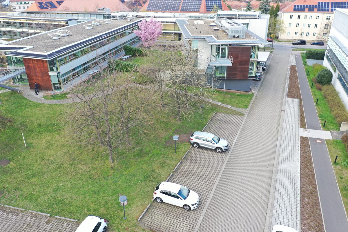 Luftbild des MPI für Physik komplexer Systeme